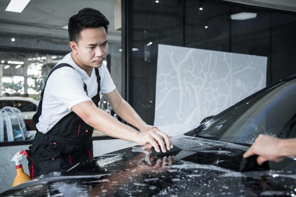 Installing car paint protection film